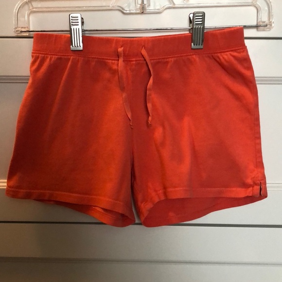 Girls’ Lands End Orange Shorts - Picture 1 of 5
